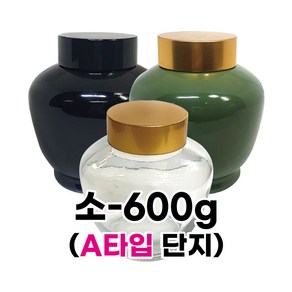 꿀단지 A타입 (500~600g)-꿀단지/홍삼단지/한의원단지/도자기/도자단지/유리병/다용도단지, 투명