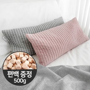 시원한 베개 순면양면누빔커버 편백나무베개(+편백500g증정)