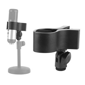 마이크 홀더 F 집게형 타입 콘덴서 샷건형 콘덴서 최대 60mm 멀티 사용 집게 클립, 어댑터 추가 안함, 1개