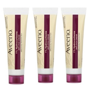 Aveeno 아비노 1% 히드로코르티손 안티 이치 크림 28g 3개