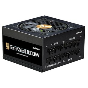 잘만 TeaMax 2 1000W 80PLUS Gold 풀모듈러 파워 ATX 3.0 PCIE5 블랙 ZM1000-TMX2, TeaMax II 1000W 블랙