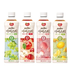 [4종모음][동원] 보성홍차 아이스티 제로 500ml (복숭아+레몬+애플+샤인머스캣), 24개