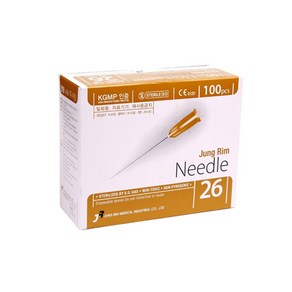 정림 일회용 주사침(장침) 26g x 60mm 100개입 롱니들, 1개