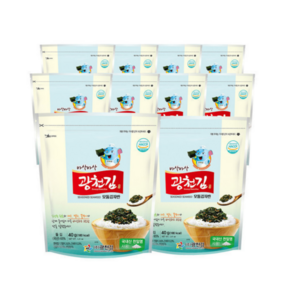 광천김 바삭바삭 모둠 김자반 40g, 바삭바삭 모둠 김자반 40g x 10봉, 10개