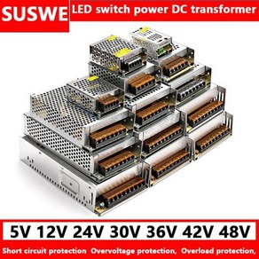 전원공급장치 파워서플라이 스위칭 전원 공급 장치 변압기 AC-DC 장치 110V 5V 12V 24 V 36V 48V 220V ~ 1A 5A 20a 30a SUS