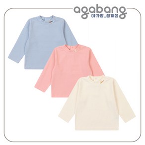 아가방 중계점*BEST* 노우 골지 티셔츠 (3Color)(CREAM PINK BLUE) 데일리로 딱 좋은 골지 티셔츠 3종