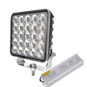 WL-75 LED 작업등 중장비차 자동차 선박 화물차 조명 써치라이트 DC 12v 24v 용, 1세트, AC220V연결용