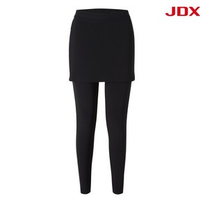 [JDX] 여성 테이프 포인트 본딩 치마 레깅스(X2PBT7791BK)