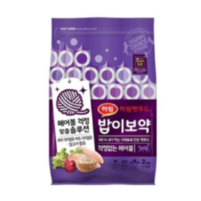 하림펫푸드 밥이보약 전연령 걱정없는 헤어볼 고양이 건식사료, 3.4kg, 1개