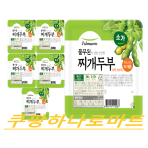 (풀무원)소가 부드러운 찌개용 찌개두부300g 멀티팩 아이스박스, 6개, 300g