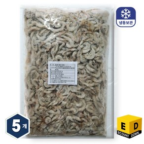 부전수산 냉동 신선한 자연산 민물새우 2kg (400g x 5팩) 생새우 새우깡 민물새우깡 새우탕 민물새우탕 육수재료 해장국재료, 5개, 400g