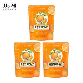 [쌍계명차 본사공식] 과일허브티 오렌지 루이보스 15티백 루이보스티 추천, 1.5g, 15개입, 3개