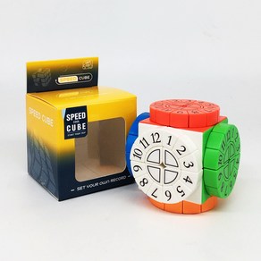 타임머신 큐브 아라비아 숫자 Time Machine Aabic Numbes 2X2 Cube 루빅스 퍼즐, 1개