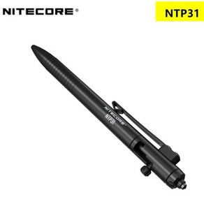 NITECORE NTP31 텅스텐강 유리 브레이커 팁 볼펜 다기능 볼트 액션 전술 펜 액세서리 자기 방어, 한개옵션0, 1개