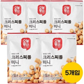 오늘좋은 국내산 19곡 크리스피롤 미니 기획 130g, 5개
