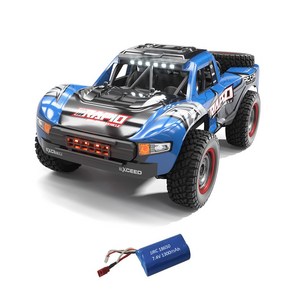 JJRC Q130 무선 RC카 2.4G 4WD 익스트림 오프로드 카 1:14 카본브러시 모터 시속 40km, 블루, A형, 1개, 1개