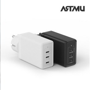 아트뮤 USB PD 100W PPS GaN 접지 멀티 초고속 충전기 GS710, 1개, 화이트