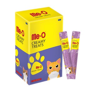 MeO 크리미 고양이 간식 96p, 참치 + 가리비 혼합맛, 15g, 96개