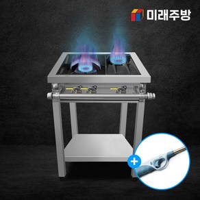 업소용 가스렌지 600 2구 4구 간택기, LPG, 일반버너