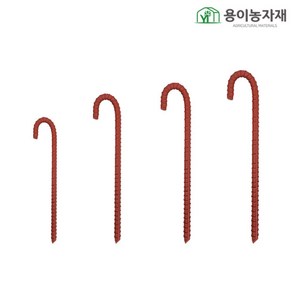 직선철 말뚝 쇠말뚝 (5개 묶음)