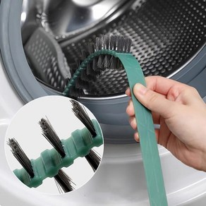 인큐 드럼 통돌이 세탁기 세탁조 틈새 청소솔, 1개, 화이트