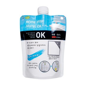 삼화페인트 홈스타 파스텔 OK PLUS 이지팩 0.4L, 백색, 400ml, 1개