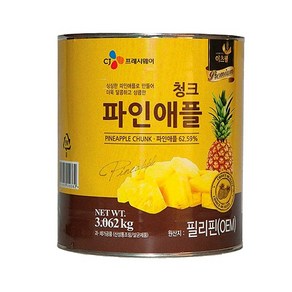 이츠웰 프리미엄 파인애플 청크 3kg, 1개