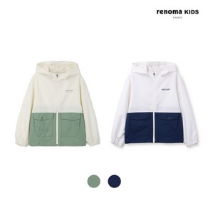 레노마 키즈 배색 포켓 윈드점퍼 R2425J004