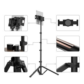 12.9인치 태블릿 삼각대 스탠드 테블릿거치대 아이패드 갤럭시탭 전자 악보 보면대 악보대