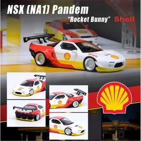 3521656 다이캐스트 미니카 미니어처 모형 자동차 Inno Models 1/64 ホンダ NSX NA1 PANDEM ROCKET BUNNY Shell 完成品 IN64-NSXP, 1개