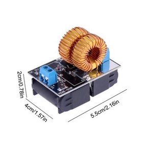 인덕션 가열 모듈 점화 코일 하드웨어 플라이백 드라이버 히터 전기 유닛 DIY 전자 부품 5-12V, 1) as show, 1개