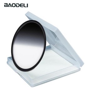 BAODELI-그라디언트 Gnd 필터 49 52 55 58 67 72 77 82 Mm 카메라 캐논 렌즈 M50 600d 니콘 D3200 D3500 D5100 D5600 소니 A6, 01 GND8 Fitle, 03 55mm, 01 GND8 Fitle_03 55mm, 1개