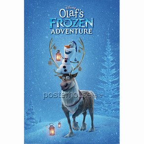 MAXI Poste 포스터 61x91 - 겨울왕국 Olaf's Fozen Adventue (One Sheet), 포스터만구매