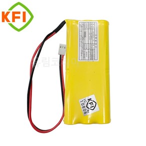 제이엔에스 소방배터리 7.2V AA900mAh(3+3)-H31R 예비전원, 1개, 1개입