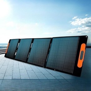 [유알티 URT] 휴대용 접이식 태양광 패널 충전기 캠핑용 태양열 발전기 100W FSP-006, 1개