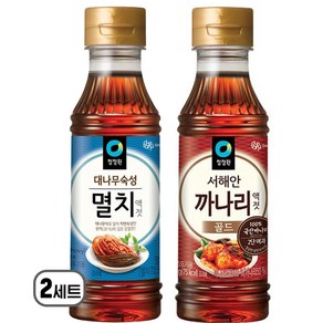 청정원 멸치액젓500g + 까나리액젓 500g [1+1], 2세트, 1kg