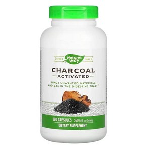 차콜 목탄 활성 560mg 360 캡슐 [], 360정, 1개