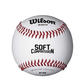 정품보장 WILSON Spoting Goods 연습 및 부드러운 압박 야구공 A1217 FS(12개) 화이트 154839, 1개