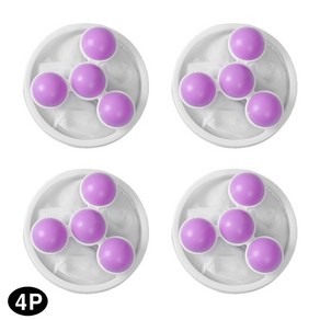 시그무드 버블 먼지 머리카락 회전형 세탁 세탁기 거름망, 퍼플(puple), 4개