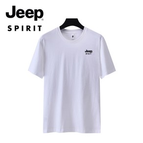 JEEP SPIRIT 남성 오버핏 반팔 티셔츠 여름 패션 스타일 JPHB2501