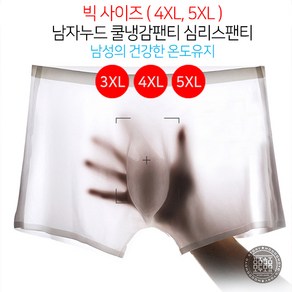 빅사이즈팬티 시원한 아이스 냉감 쿨 냉장고 입체팬티 -5도