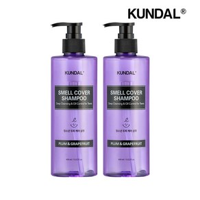 쿤달 올데이 스멜커버 청소년 샴푸 플럼앤그레이프프룻 400ml x2개, 2개