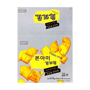 쿨마켓 본아미 감자칩 김맛 68g 12개입 (1곽), 1개