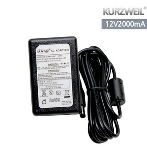 커즈와일 키보드 전용어댑터 12V 2000mA KA-90/KA-120호환, 1개