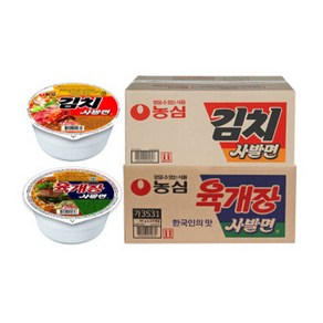 농심 육개장86g +김치사발면86g