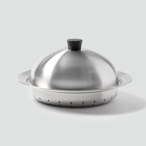 [JAJU/자주] 스테인리스 찜기+돔형뚜껑 세트_24-28cm, 28cm, 1개