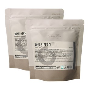 스위트페이지 블랙 티 파우더 500g 2개세트, 2개, 1개입