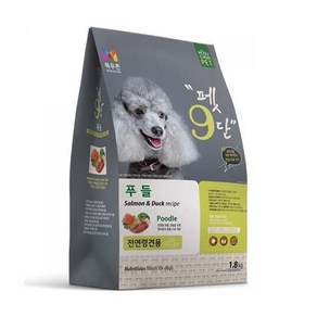 개껌50g+목우촌 펫9단 푸들 전용사료 1.8kg, 1.2kg, 1개, 연어+오리