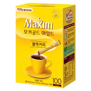 맥심 모카골드 마일드 블랙 커피믹스, 0.9g, 100개입, 1개