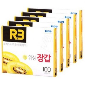 코멕스 R3 위생 장갑 100매, 100개입, 5개